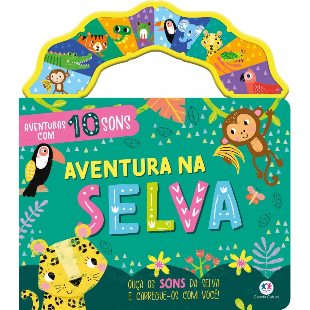 Livro Sonoro Aventura na Selva em Oferta na Shopee