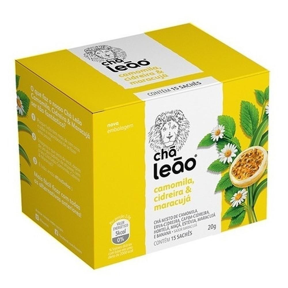 Leão Chá Camomila/cidreira/maracujá 15 Sachês 24g - Food & Beverages