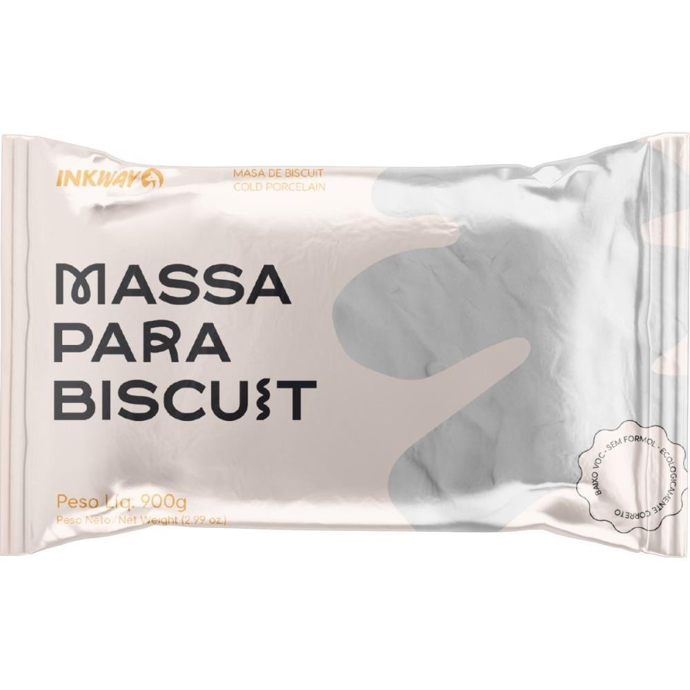 Massa de Porcelana Fria Biscuit 900G Branco