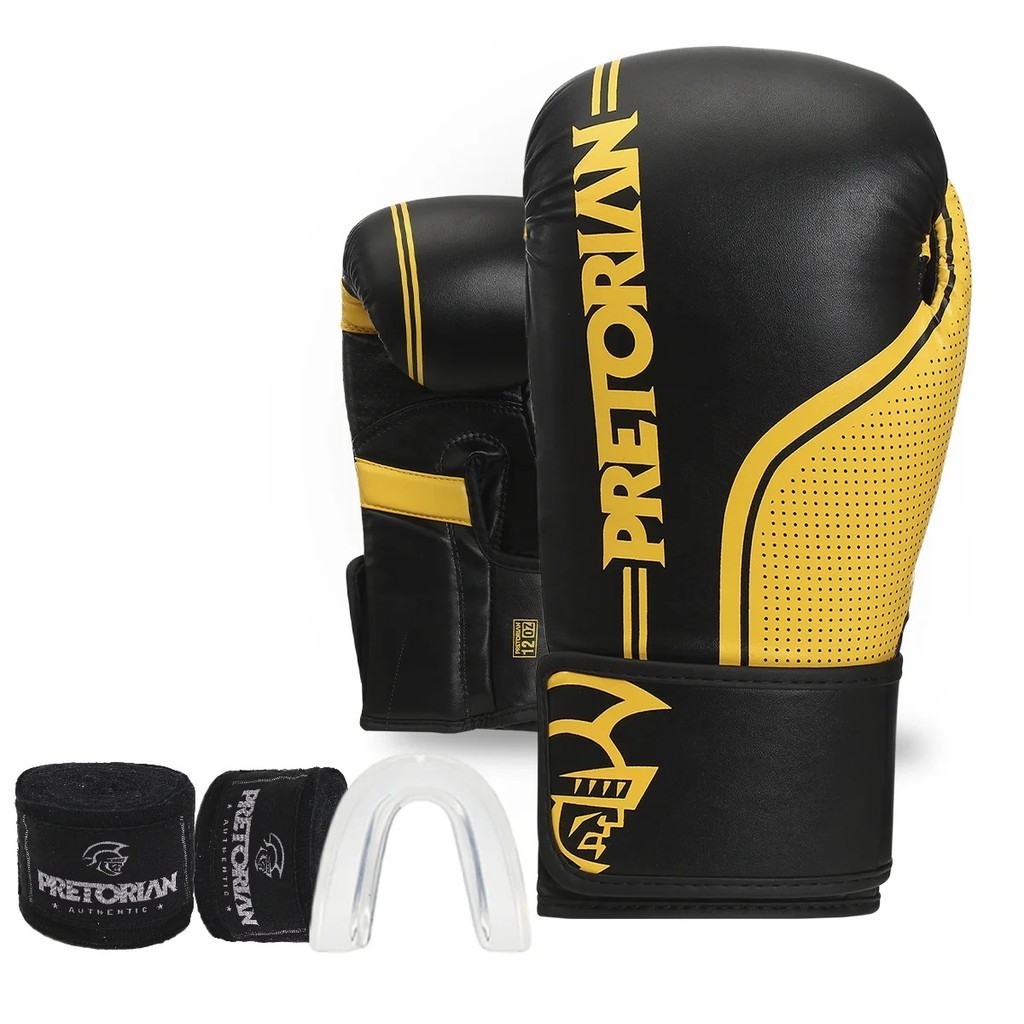 Kit Luva De Boxe/muay Thai Pretorian First Fx1