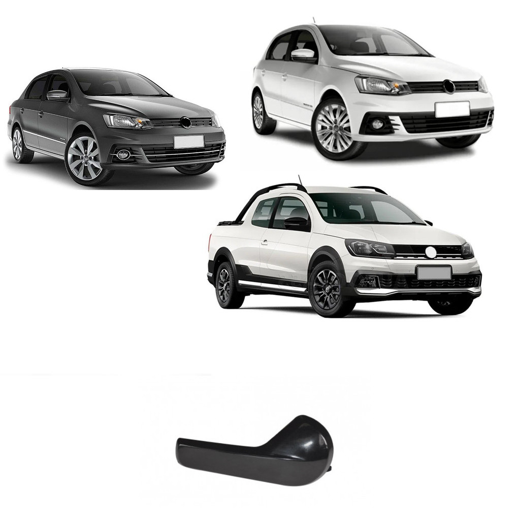 Macaneta Interna Gol Saveiro Voyage G7 Preta Lado Direito Passageiro Porta Dianteira Ou Traseira