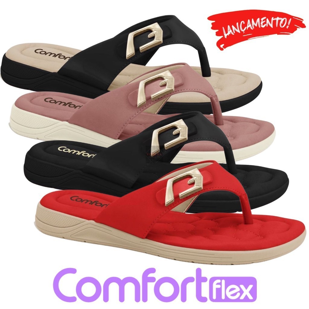 CHINELOS ORTOPÉDICO COMFORTFLEX ORIGINAL CONFORTÁVEL ANABELA