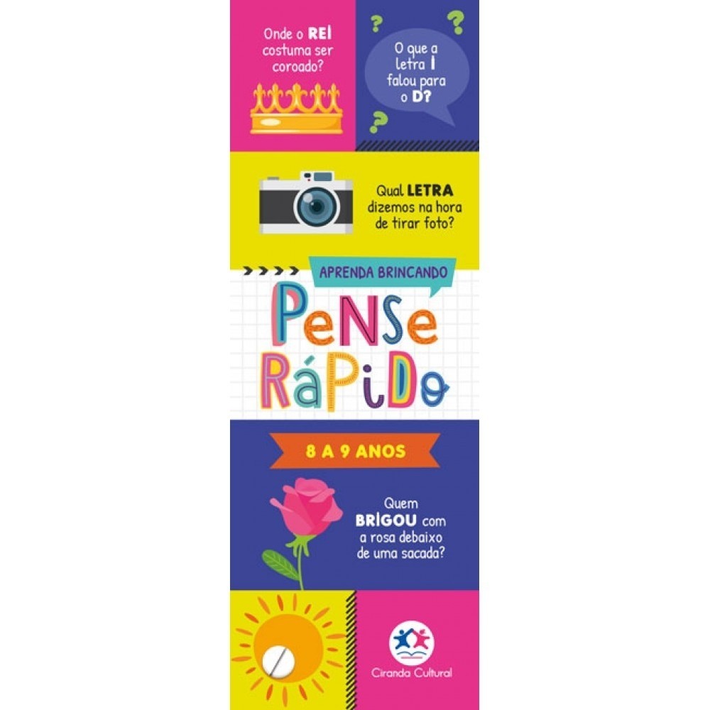 Livro Flash cards Pense rápido -  8 a 9 anos em Oferta na Shopee