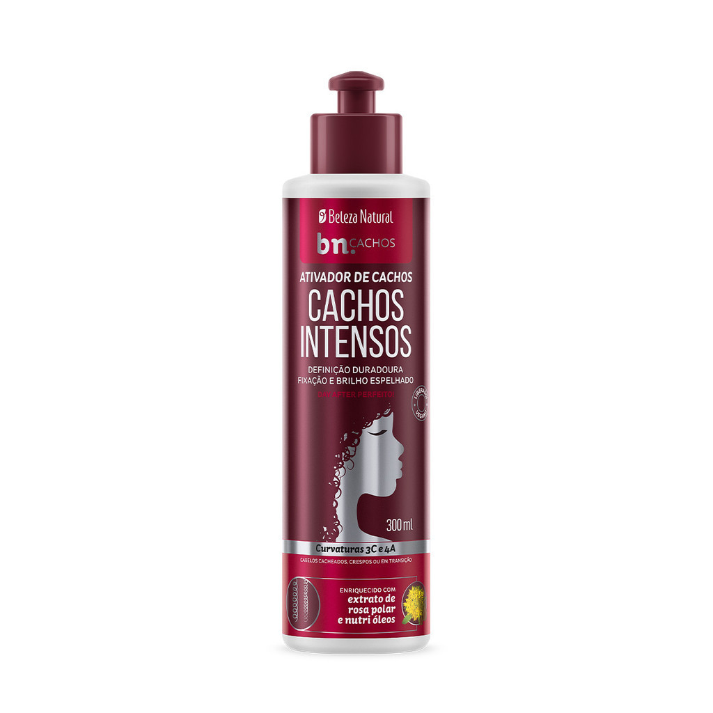 Ativador de Cachos Intensos 300ml – Beleza Natural