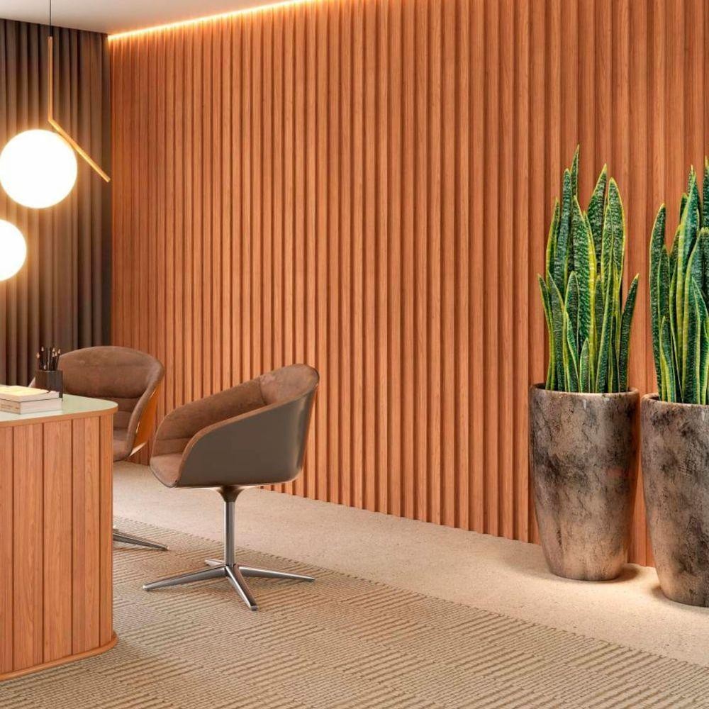 Painel Ripado Em Mdf 89,5x250 Cm Freijó Pa74jj Dalla Costa em Oferta na Shopee