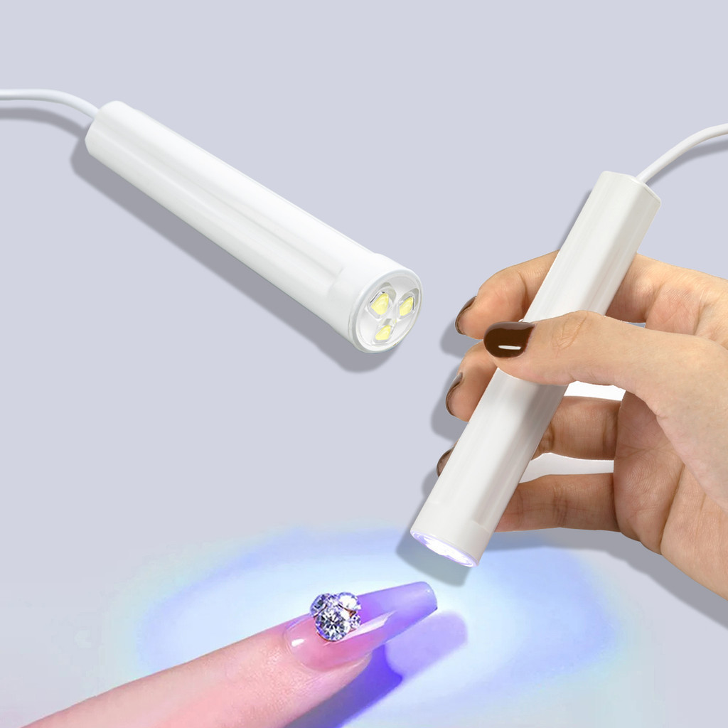 1Pc Lâmpada Plug-in De Arte De Unhas , Portátil Mini LED De Secagem Falsas Com Um Único Dedo Gel