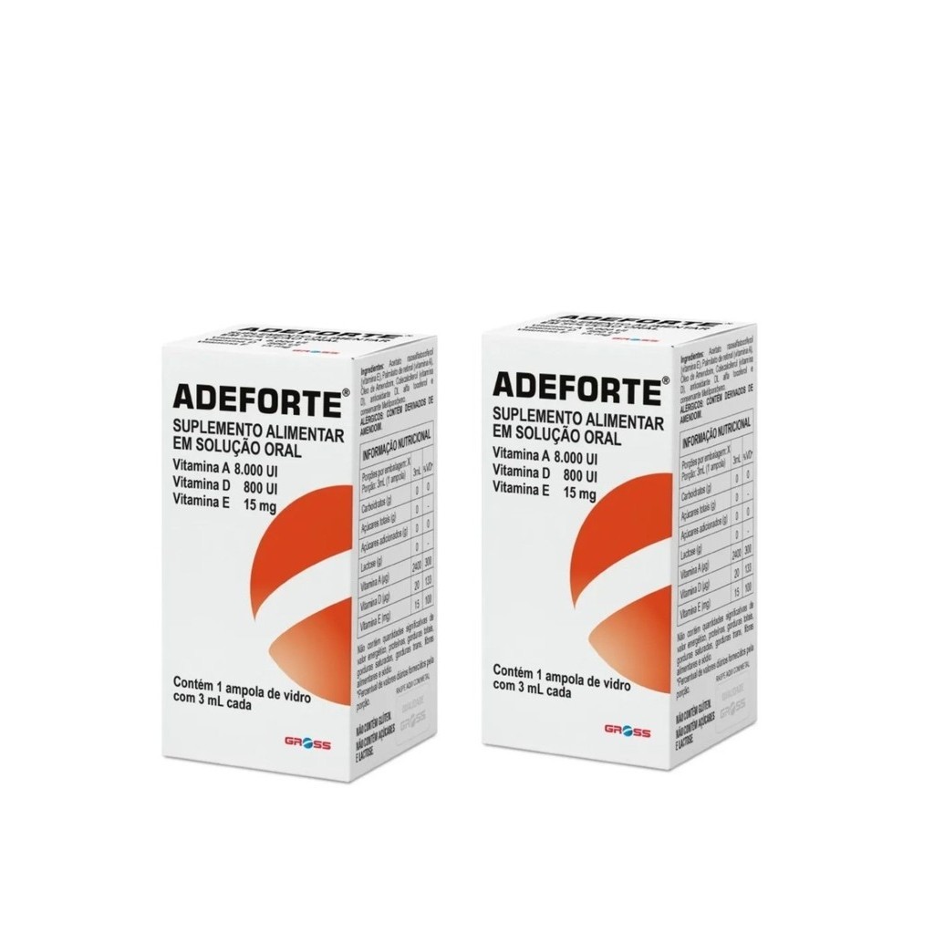 KIT ADEFORTE AMPOLA DE CRESCIMENTO 3ML C 02 UNIDADES