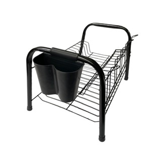 Escorredor De Louça Pia Duplo Design Funcional Prático C/ Porta Talher Encaixável em Oferta na Shopee