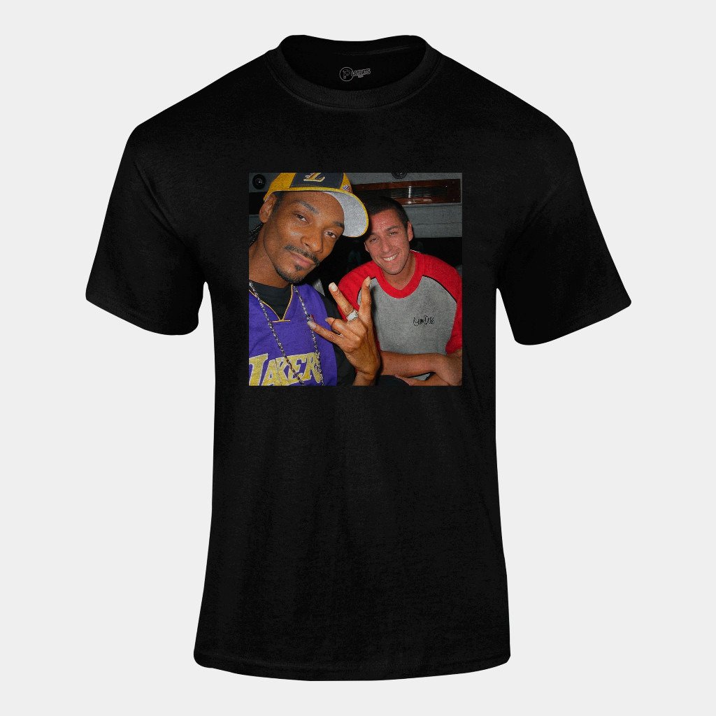 Camiseta Algodão Unissex - Snoop Dogg e Adam Sandler - Graphic Tee Casual Versátil Alta Qualidade