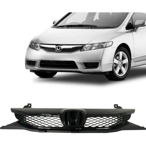 Grade Radiador Honda Civic 2009 2010 2011 Friso Black Piano
