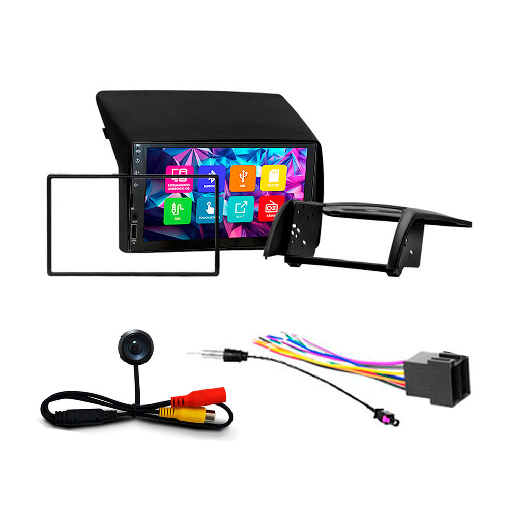 Kit Multimidia 7 Pol Ducato 2006 A 2017 Boxer 2006 A 2016 Jumper 2010 A 2020 Espelhamento Android Ios 2 Din Preto em Oferta na Shopee