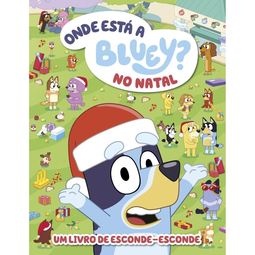 Onde Está a Bluey no Natal? - Um Livro de Esconde-Esconde em Oferta na Shopee