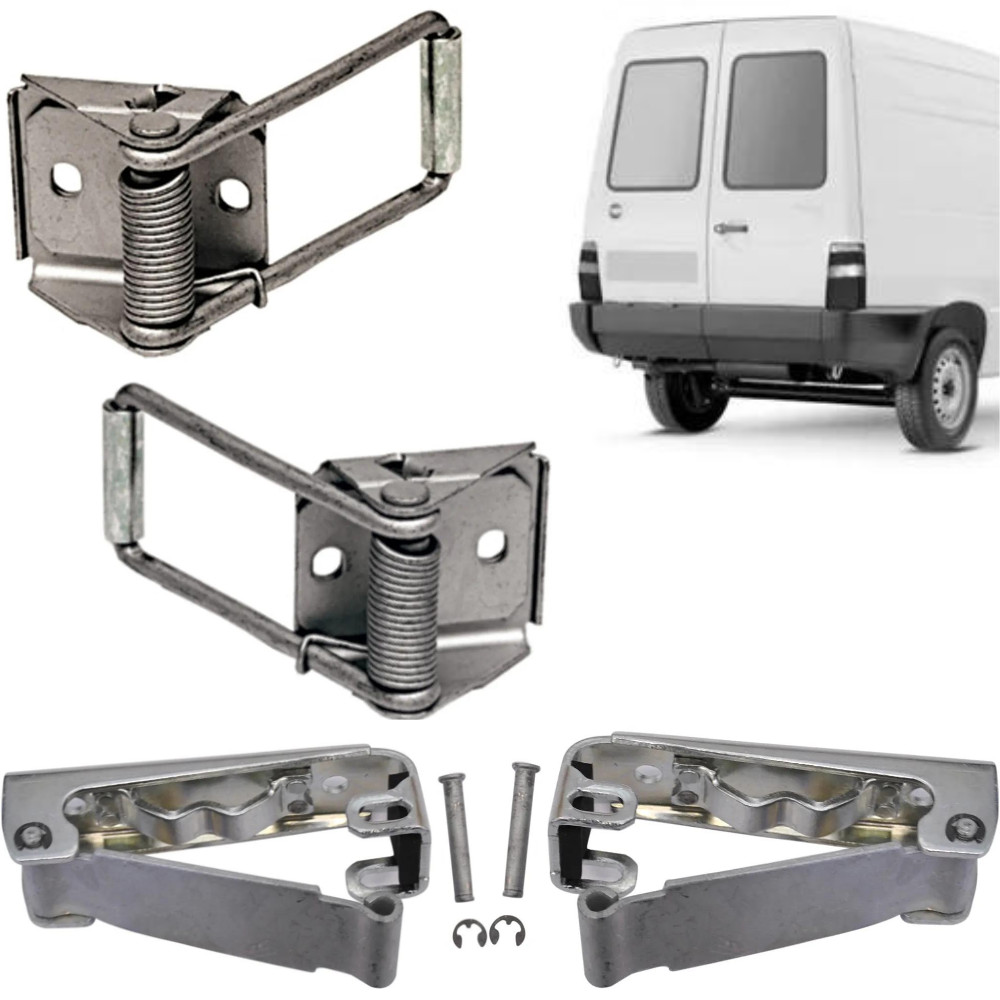 Kit Limitador E Suporte Estágio Porta Baú Fiorino 1985 2004