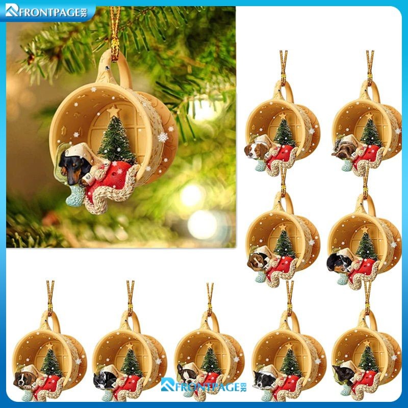 Produtos domésticos Decorações populares para árvores de Natal Pingente de Natal Árvore de Natal rica e colorida Enfeite de cachorro divertido Decorações de Natal Pingente mais bem avaliado BR3