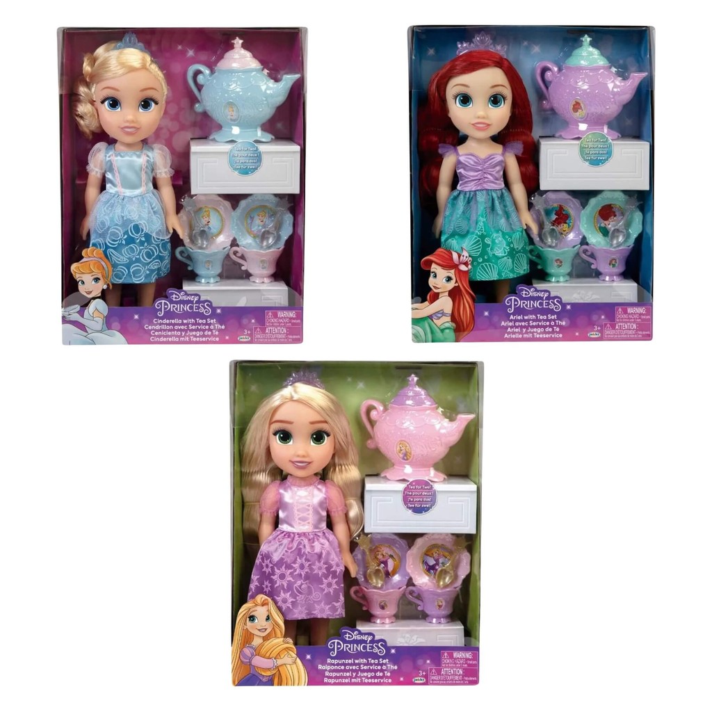Princesas da Disney 1x Boneca Hora do Chá - MultiKids em Oferta na Shopee