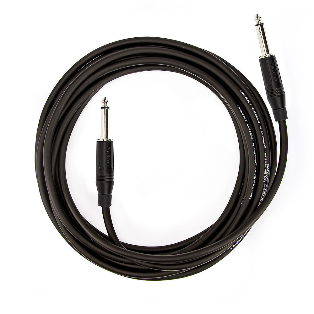 Cabo P10 Para P10 Mono Black Amphenol - 4 Metros