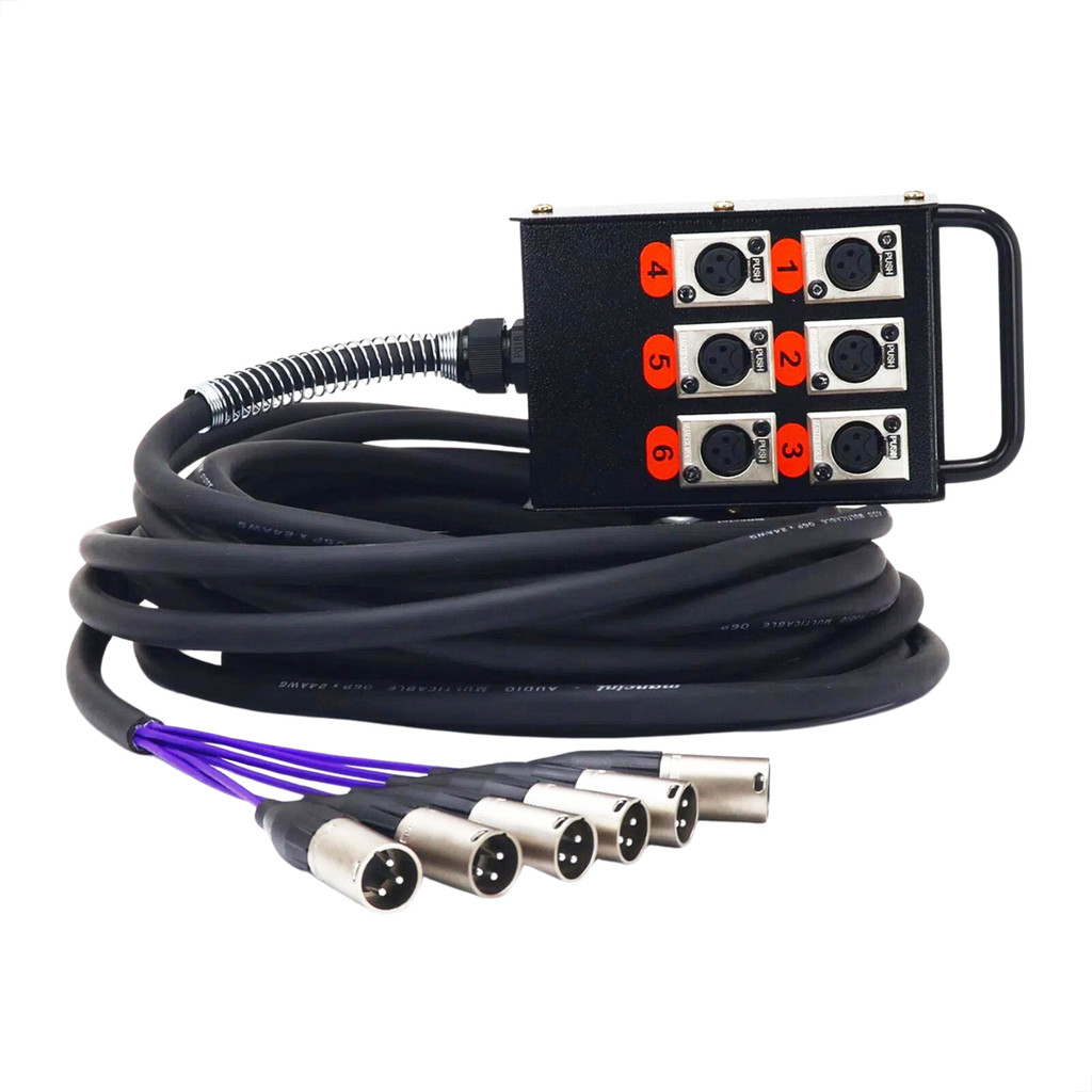 Medusa 6 Vias Montada Conectores Amphenol - 19 Metros