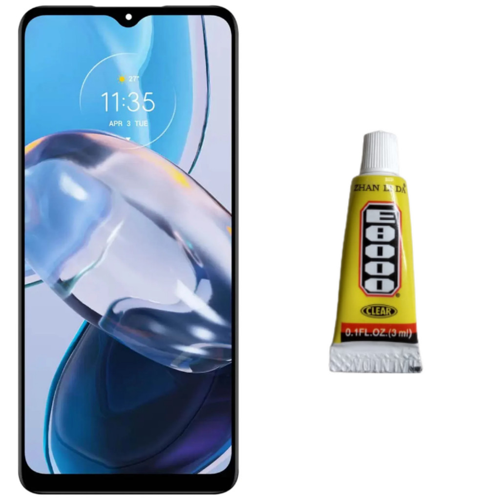 Tela Display Lcd Touch Para Moto E22 XT2239 + Cola 3ml