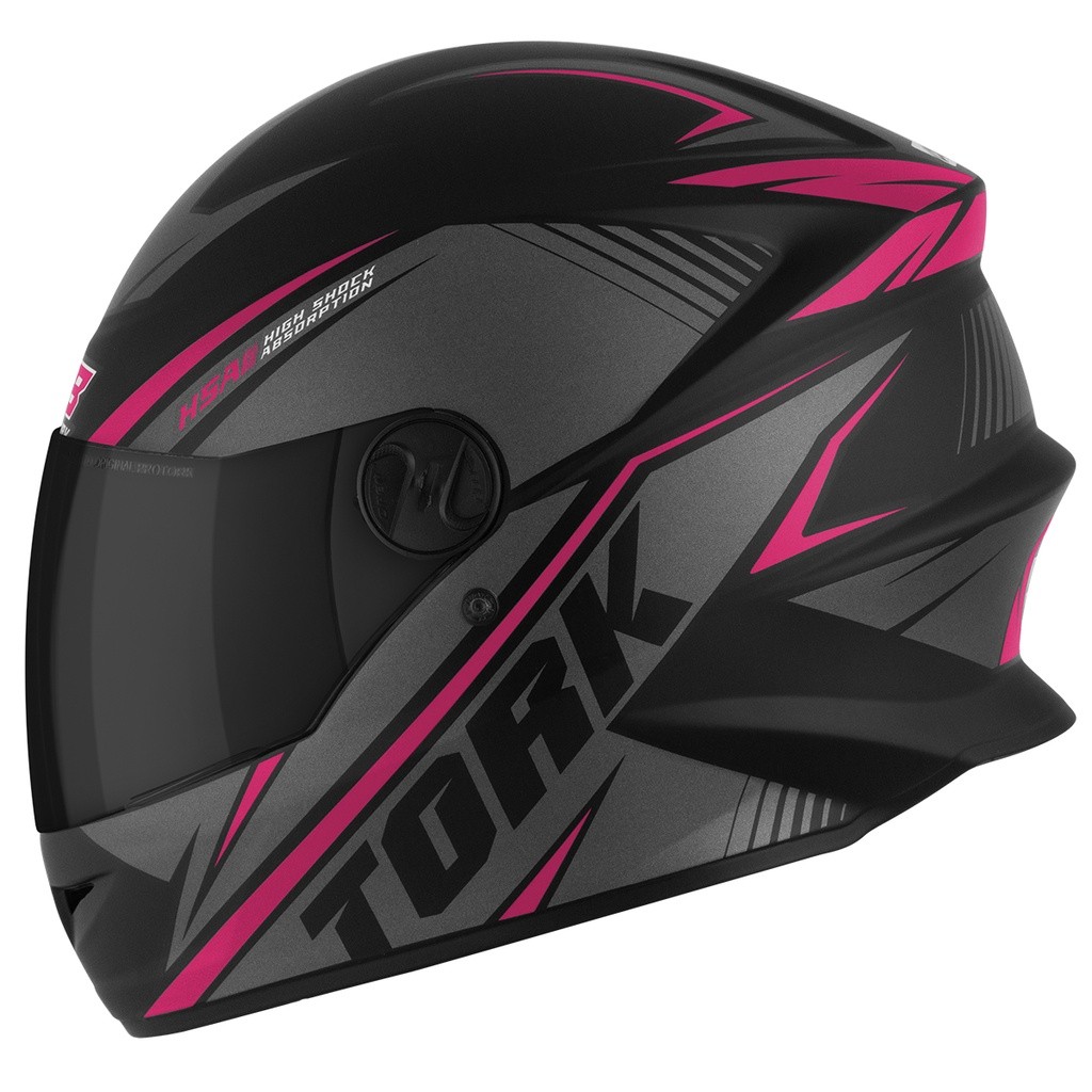 Capacete Moto Fechado ProTork Feminino E Masculino R8 Com Viseira Fumê Narigueira Unissex Motoqueiro