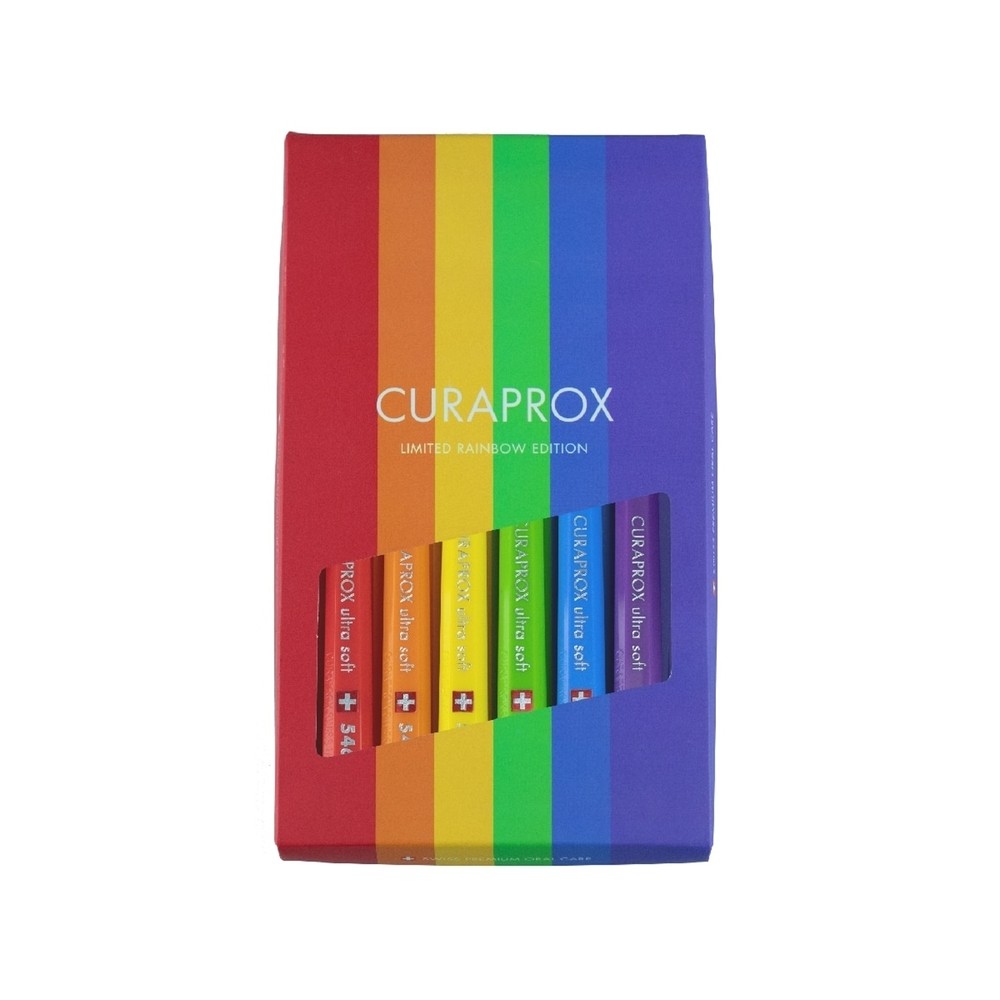 Escova Dental Curaprox Rainbow Edition Cs 5460 Ultrasoft 6 Unidades em Oferta na Shopee