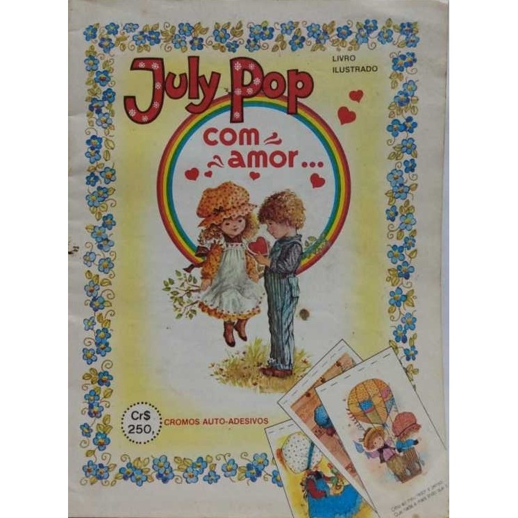 Livro ilustrado July POP Com amor (incompleto) autor Saravan