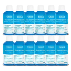 Kit 12 und Água Oxigenada Farmax 10 Volumes 100ml