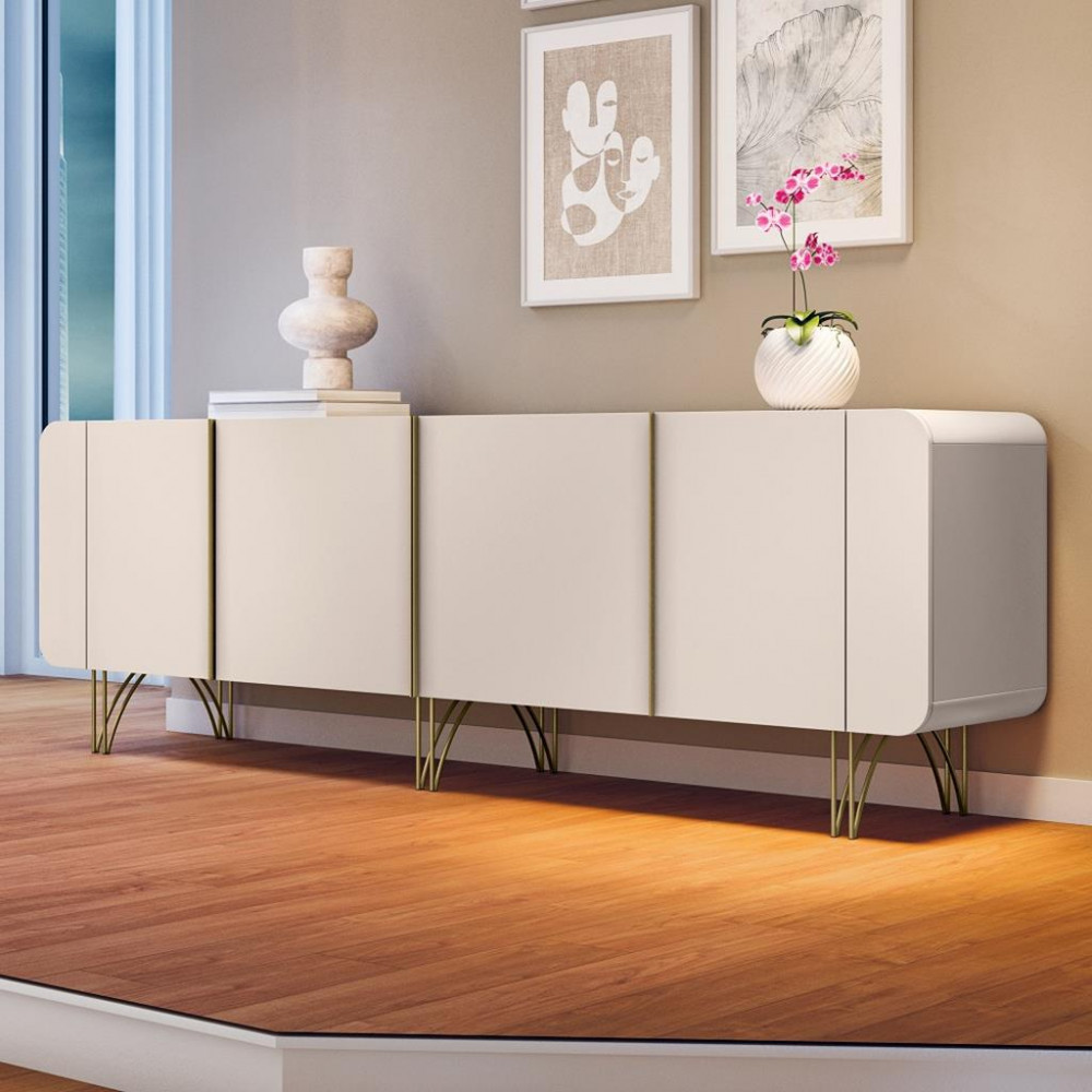 Balcão Buffet 4 Portas Saluti HB Móveis em Oferta na Shopee