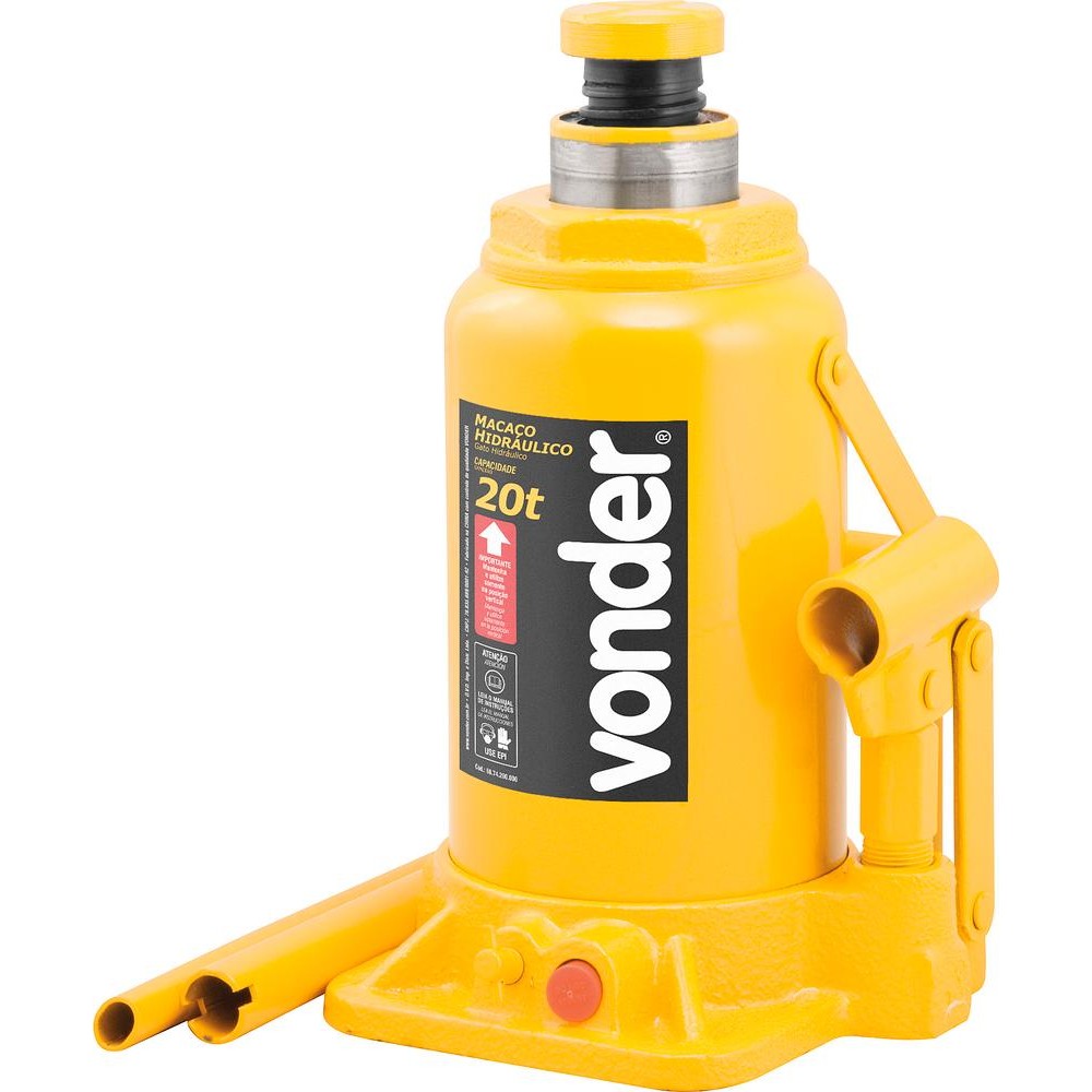 Macaco Hidráulico Garrafa 20 Toneladas 1 Estágio Vonder em Oferta na Shopee