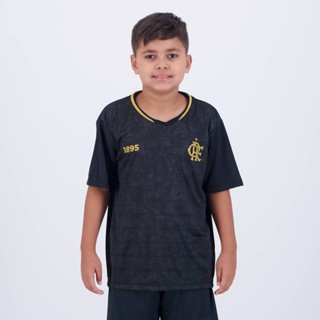 Camisa Flamengo Brook Infantil Preta em Oferta na Shopee