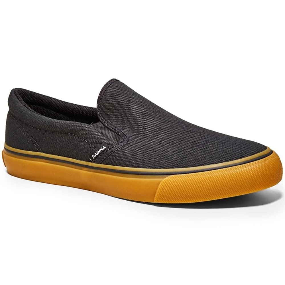 Tênis Rainha Iate IV - Preto e Nude em Oferta na Shopee