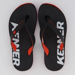 Chinelo Kenner RED Juvenil Preto e Vermelho