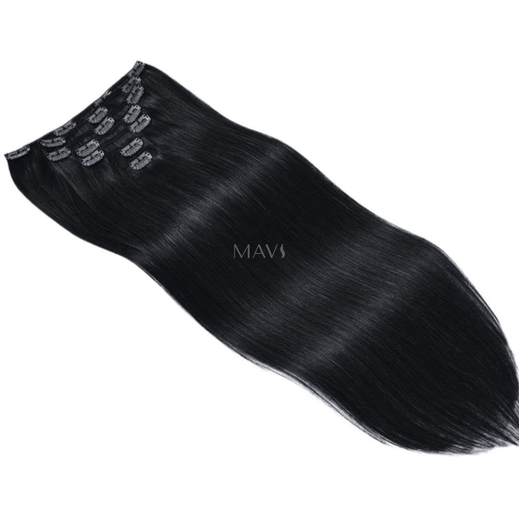 Cabelo 100% Humano 65cm no TIC TAC Liso Castanho 100g P/Mega