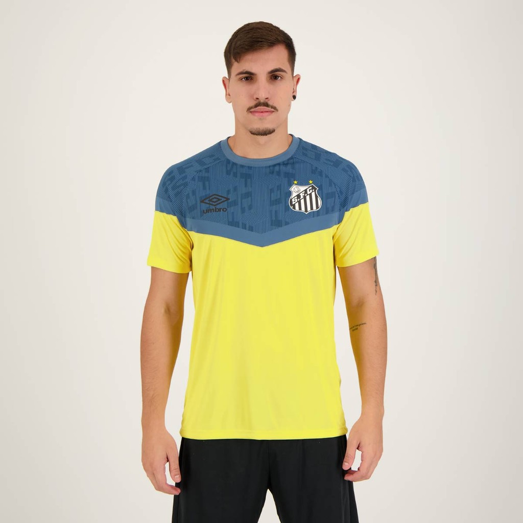 Camisa Umbro Santos Treino 2023 Amarela - Sports & Outdoors