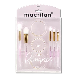 Kit com 5 Pinceis e 3 Pulseiras Macrilan ED013
