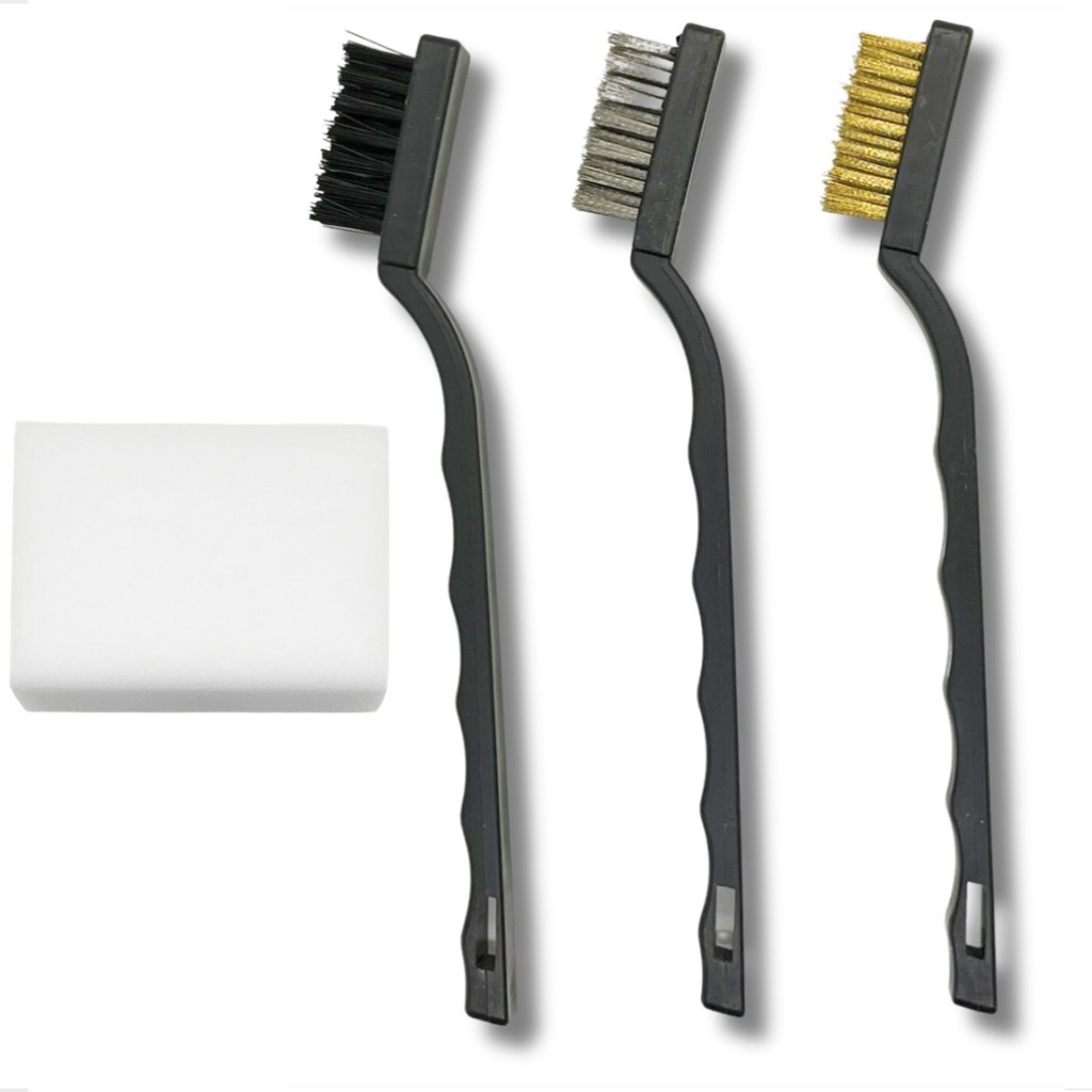 Kit Escova Limpeza Tênis Sneakers Calçado + Esponja Mágica