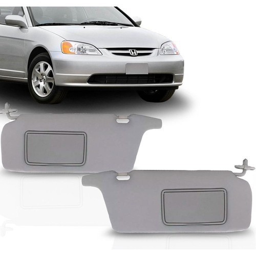 Par de Quebra Sol Para Sol Honda Civic 2001 2004 2005 2006