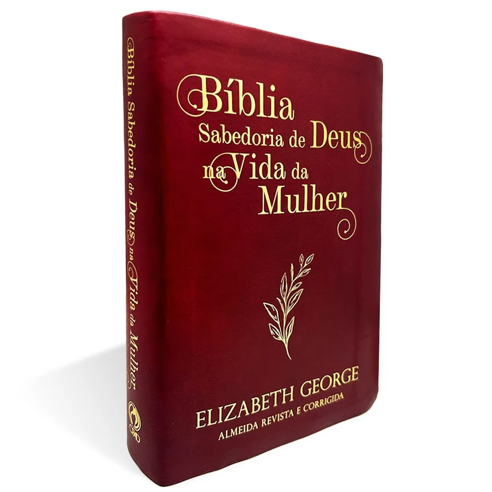 Bíblia Sabedoria de Deus na Vida da Mulher | ARC | Letra Média | Luxo Vinho - Books & Magazines