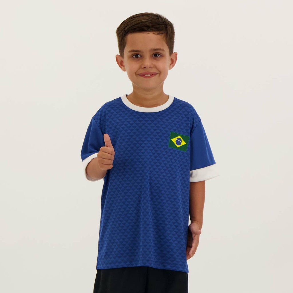 Camisa Brasil Jatoba Infantil Marinho