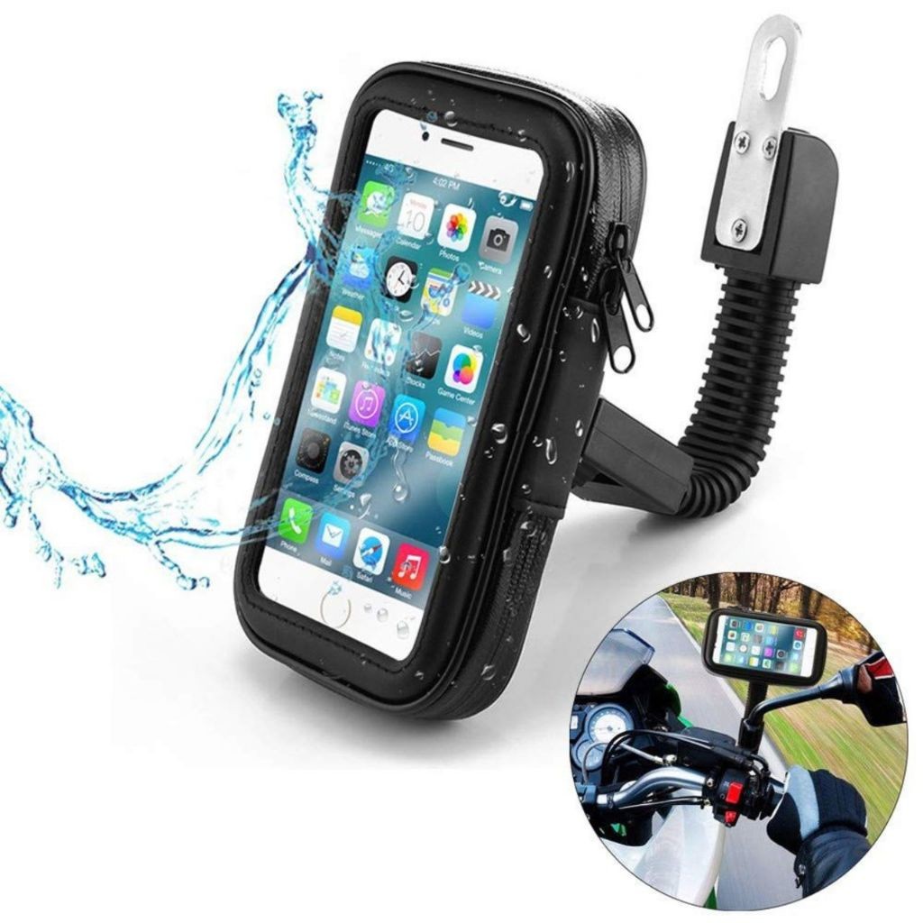 Suporte Case Capa Celular À Prova D'água 6,3' para celular Gps Para Moto SUP Bike Retrovisor