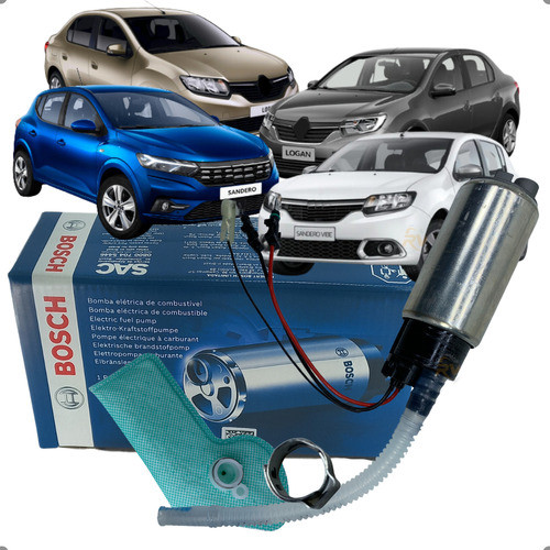 Bomba Combustível Original Bosch Logan Sandero 1.0 1.6 Flex 2016 2017 2018 2019 2020 2021 2022 2023