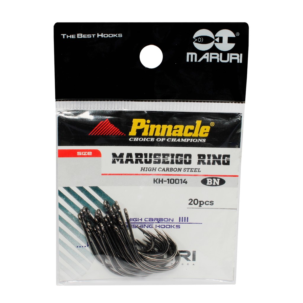 Anzol Pinnacle Maruseigo Black Nickl 20 peças - Maruri - Sports & Outdoors