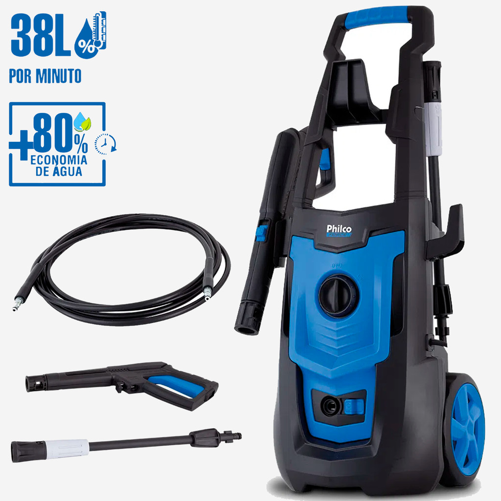 Lavadora de alta pressão Philco PLA3100 azul de 1800W com 2100psi de pressão máxima - Home & Living