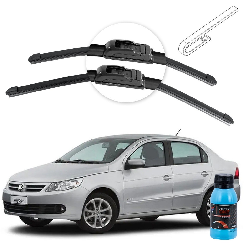Palheta Limpador de Parabrisa Volkswagen Voyage G3 ano 08 a 12 Universal em Oferta na Shopee