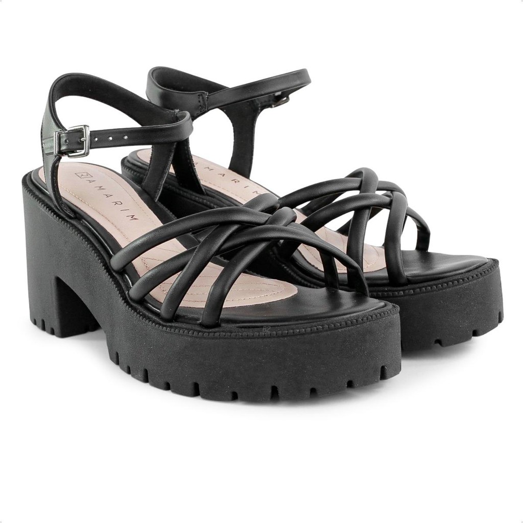 Sandália Ramarim Tratorada tiras Feminina 100% Original Com Nota Fiscal e Garantia - Women Shoes