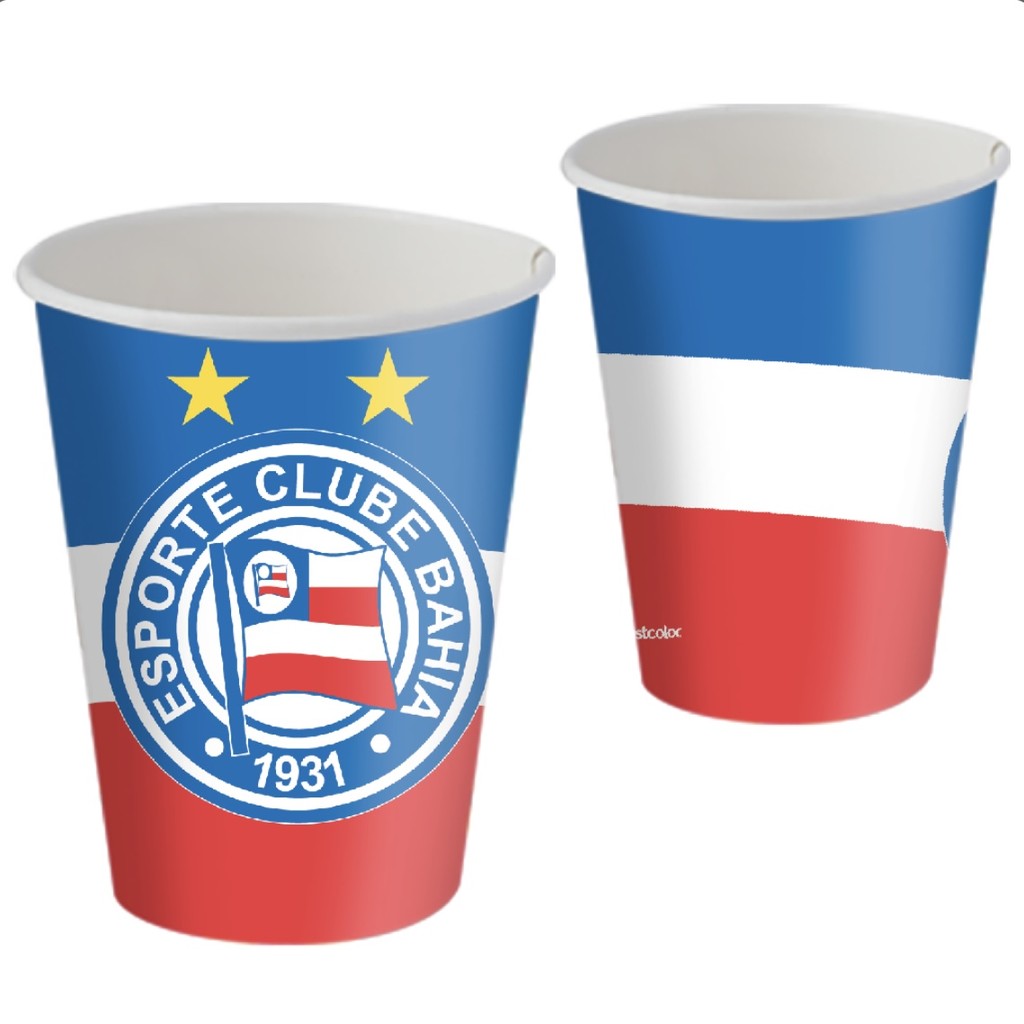 8~32 COPO PAPEL FESTA  BAHIA OFICIAL 200ML FESTCOLOR - Home & Living