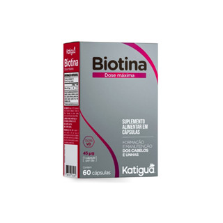 Biotina Dose Máxima Glamour 500mg 60 Cápsulas - Katiguá em Oferta na Shopee