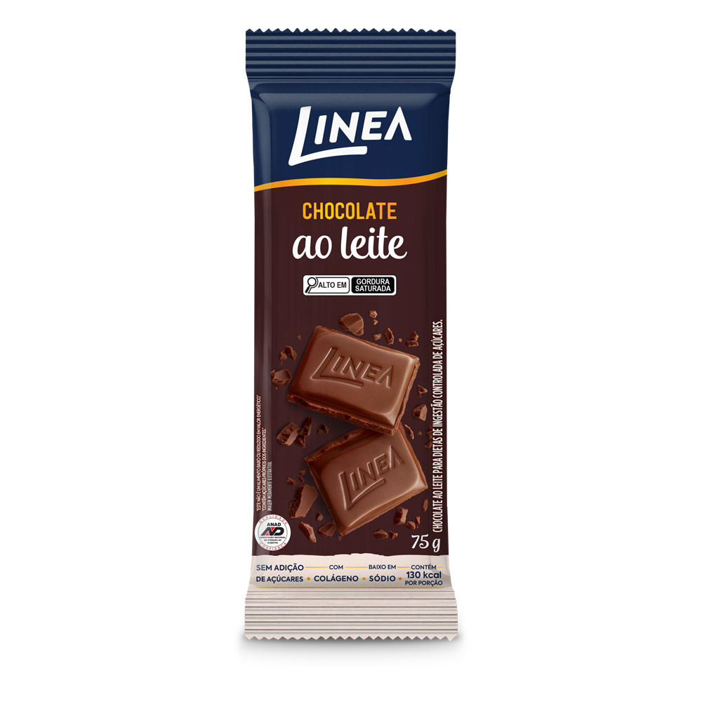 Tablete Chocolate Ao Leite Linea 75g em Oferta na Shopee