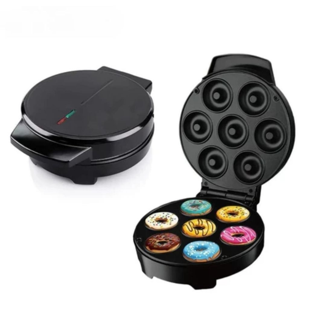 Máquina De Mini Donuts Sobremesa 110V Portátil Para Lanche De Café Da Manhã Infantil Cozinha