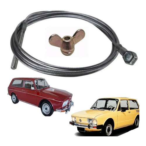 Cabo Embreagem + Porca Brasilia Apos 1973 / Variant / Tl