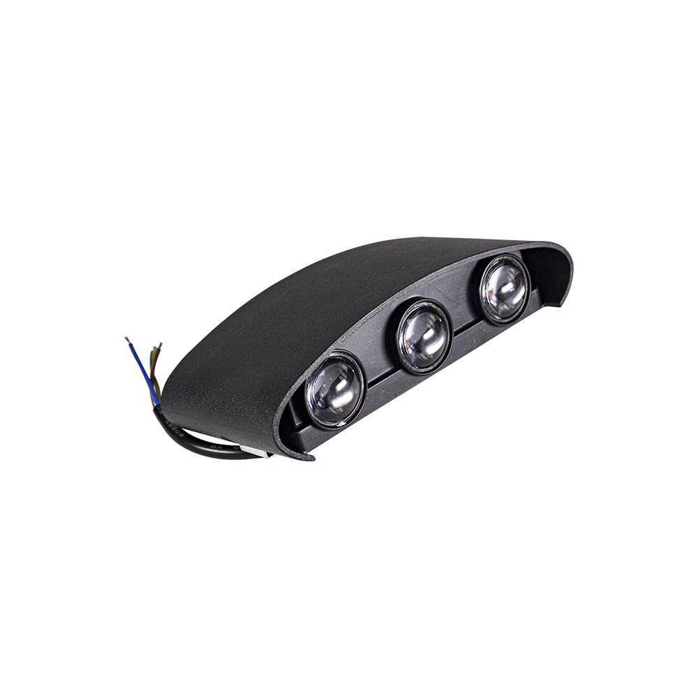 Arandela Preta Para Parede Externa/Interna LED 6W - 4000k / Bivolt (520,0031) - Noll LED